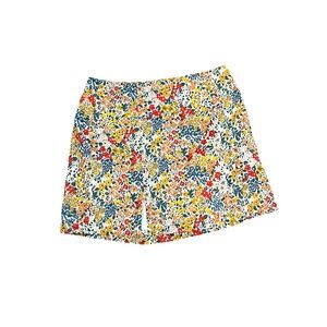 Women’s Pink Lily floral multicolor miniskirt with slit size large NWOT